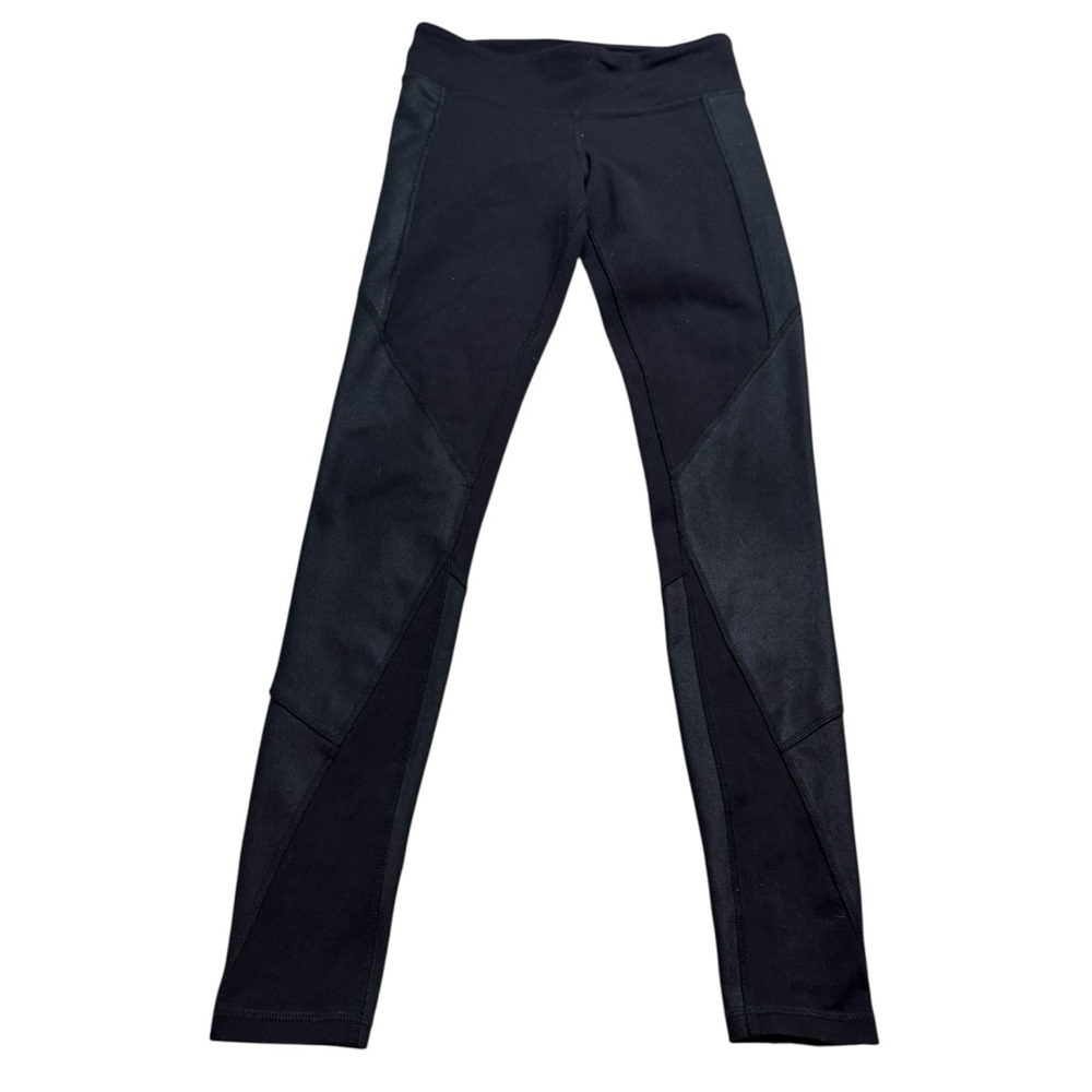 🖤 Alo Yoga Black Moto Zip Ankle Leggings Women’s Small High Rise Yoga Pants 🖤‎